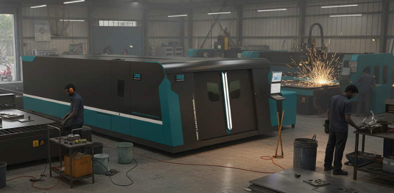12kW CNC Fiber Laser Cutting Materials